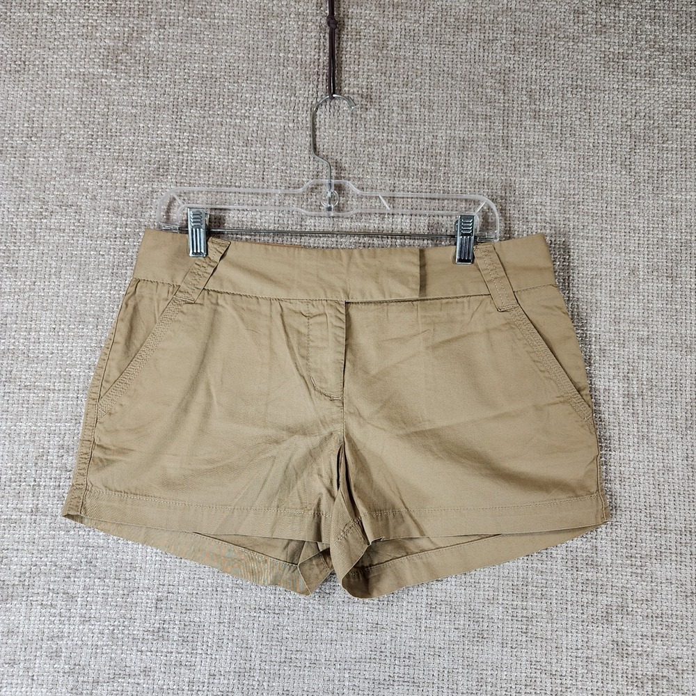 J.Crew Buttery Twill City Fit Chino Shorts Womens 6 Khaki Lightweight NWT